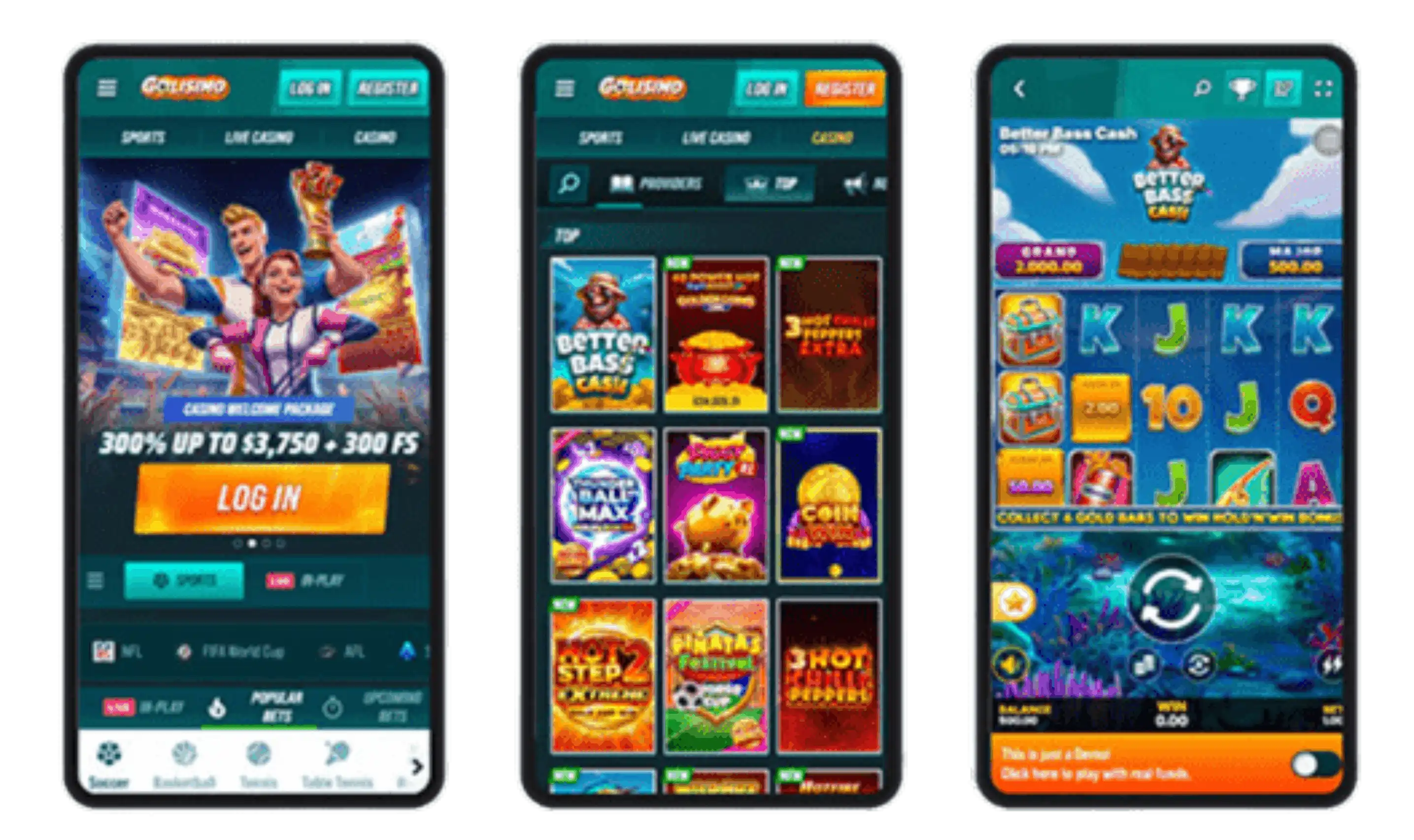 Golisimo Casino App Screenshot